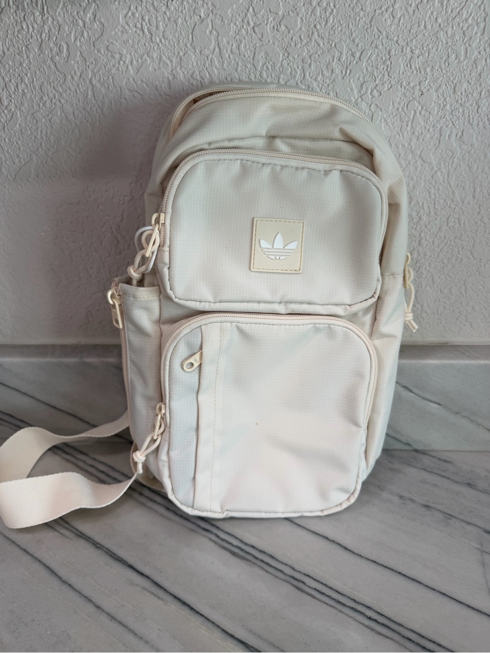 Adidas Cream Crossbody Belt Bag